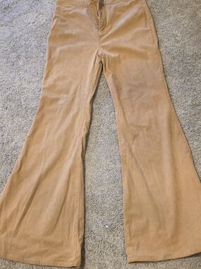Flying Tomato Corduroy Wide-Leg Pants in Camel